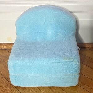 AMERICAN GIRL Doll Fold Up Chair Foam Bed Couch Just Like You BLUE